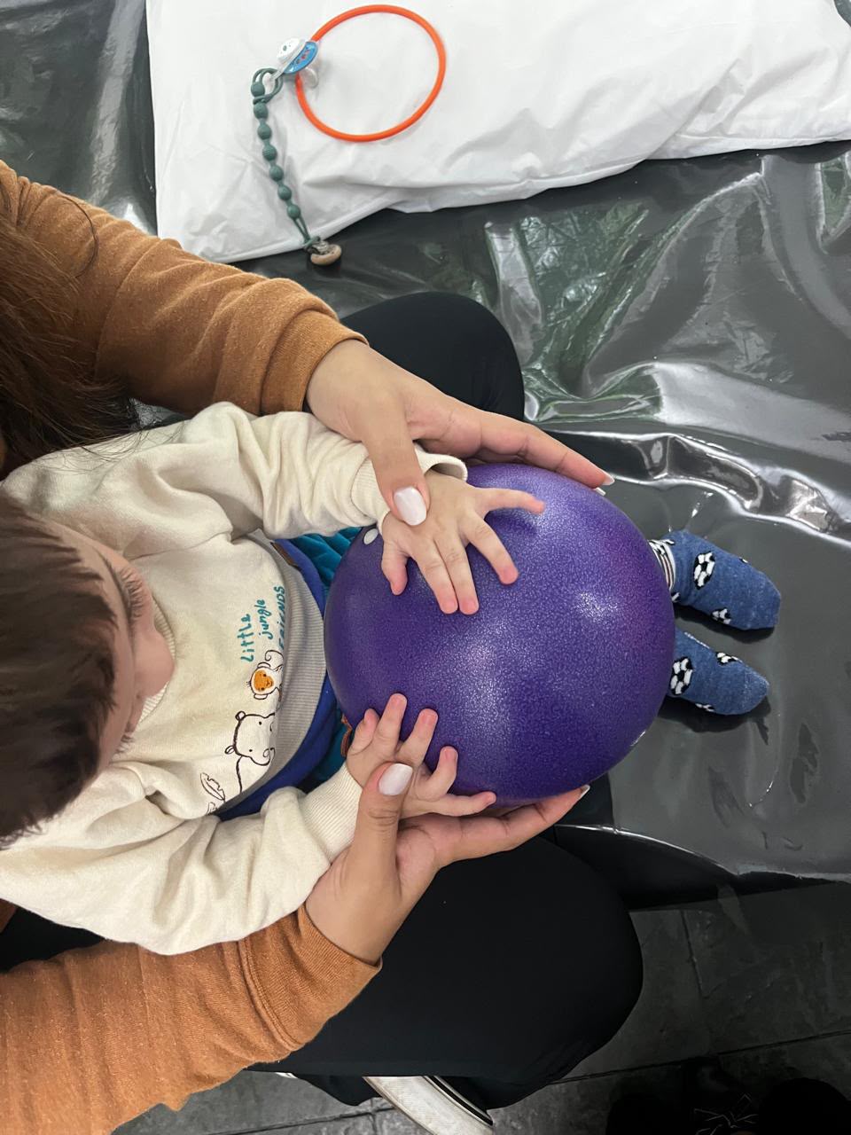 Sessão de fisioterapia domiciliar